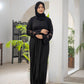 Elegant Black Abaya with Bow