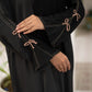Elegant Black Abaya with Bow