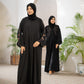 Elegant Black Abaya with Bow