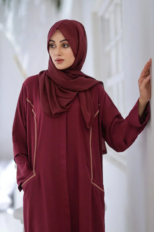 Pocketed Grace Abaya with Hijab