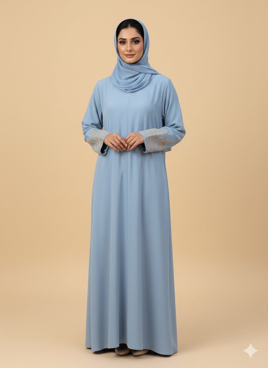 Wahida Golden Sleeves Abaya