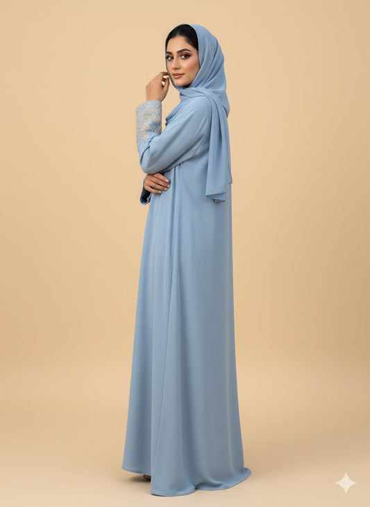 Wahida Golden Sleeves Abaya