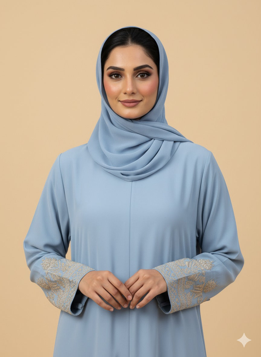 Wahida Golden Sleeves Abaya