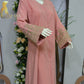 Wahida peach  Abaya