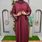 Ruby Elegance Abaya