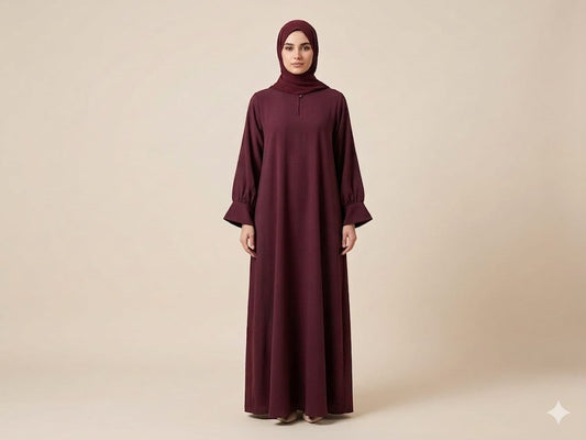 Burgundy Grace Abaya