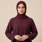 Burgundy Grace Abaya