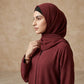 Maroon Luxe Abaya
