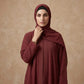 Maroon Luxe Abaya