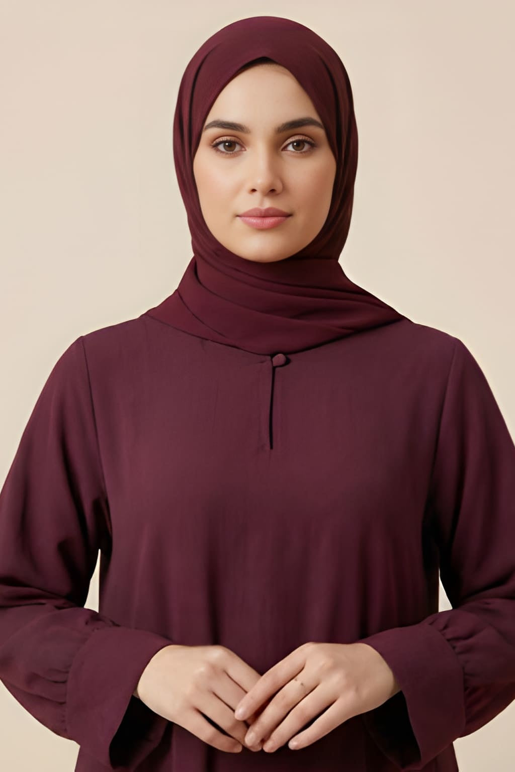 Burgundy Grace Abaya