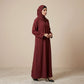 Maroon Luxe Abaya