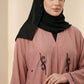 Crystal Rose Handwork Abaya