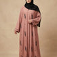 Crystal Rose Handwork Abaya