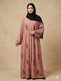 Crystal Rose Handwork Abaya