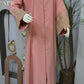 Wahida peach  Abaya