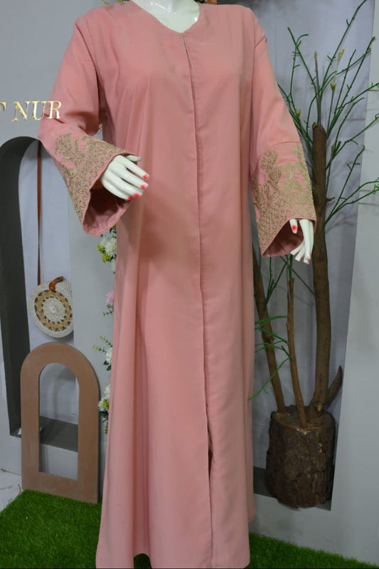 Wahida peach  Abaya