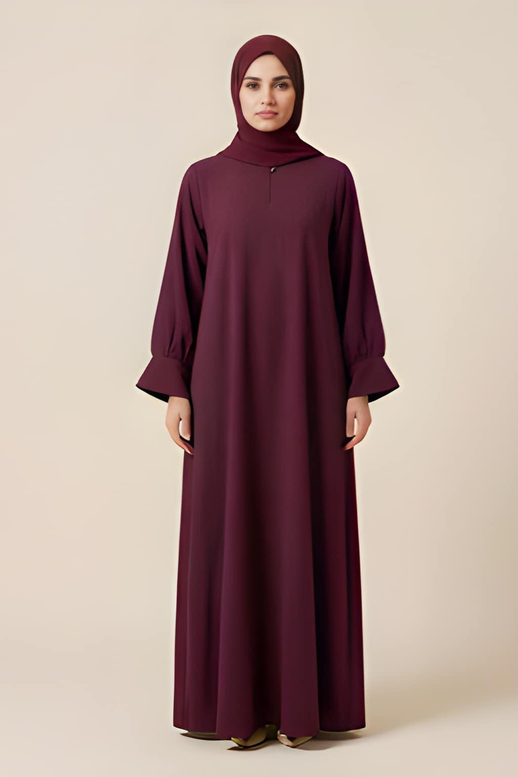Burgundy Grace Abaya