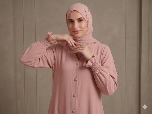 Petal Abaya With Hijab