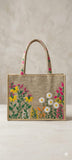 Gold Trim Floral Bag