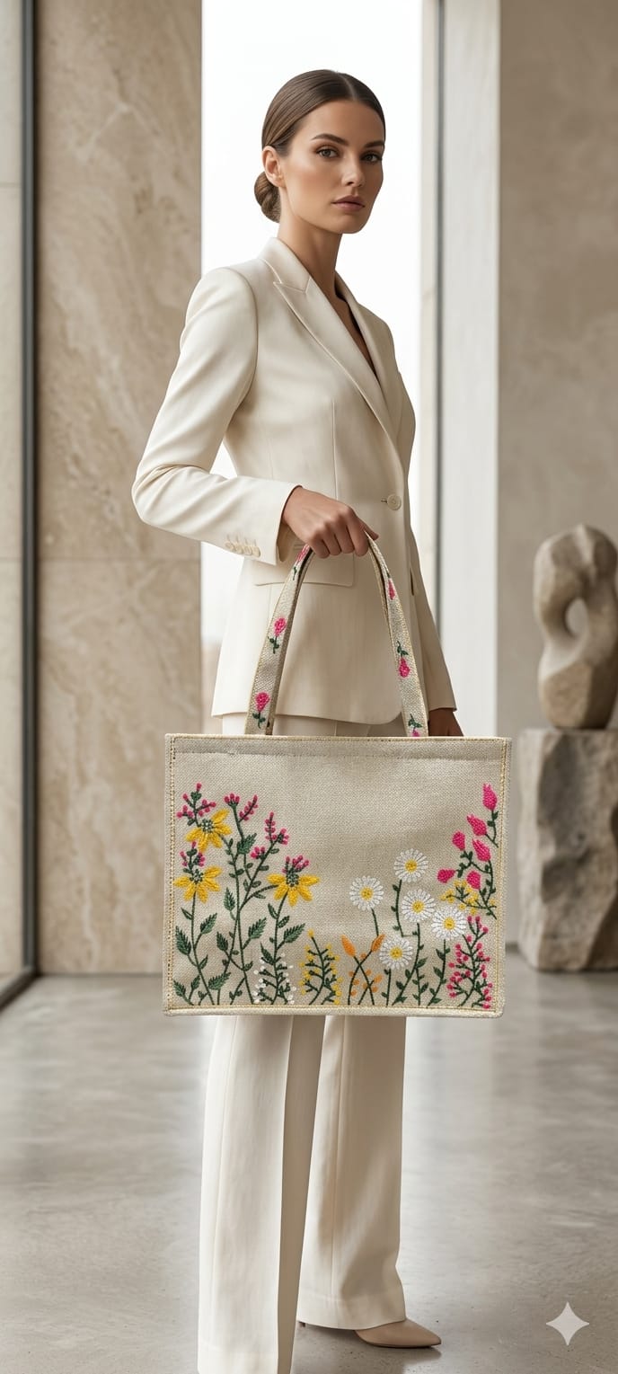 Daisy Meadow Tote Bag