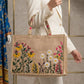 Gold Trim Floral Bag