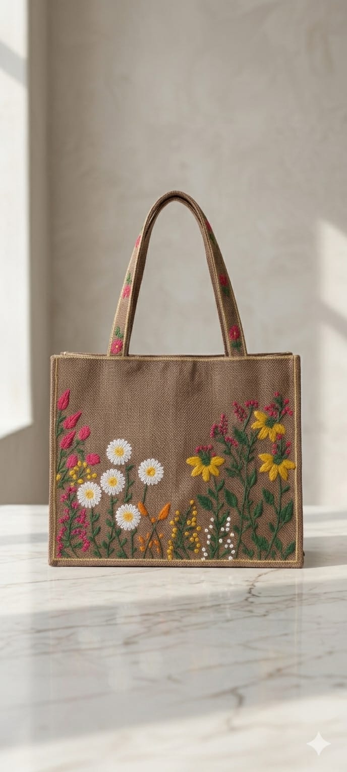 Daisy Meadow Tote Bag