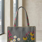 Silver Tote Bag