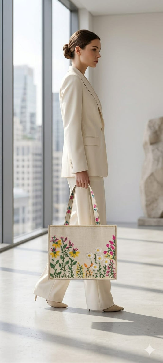 Daisy Meadow Tote Bag