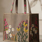 Mocha Garden Embroidered Bag