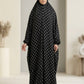 Noor Dot Print Namaz Chaddar – Black