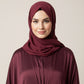 Maroon Shimmer Kaftan Abaya