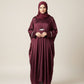 Maroon Shimmer Kaftan Abaya